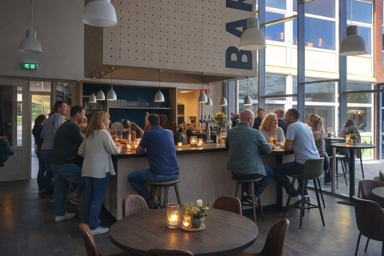 Feestje in de bar van Dorpshuis Hart van Diever